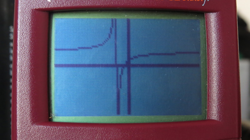 représentation de la formule sur une simple calculatrice